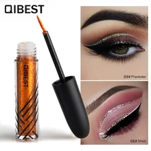Qibest 13 Цветов подводка для глаз Водонепроницаемый Макияж Eye Liner карандаши стойкие блестки жидкая подводка для век Блеск Карандаш для глаз