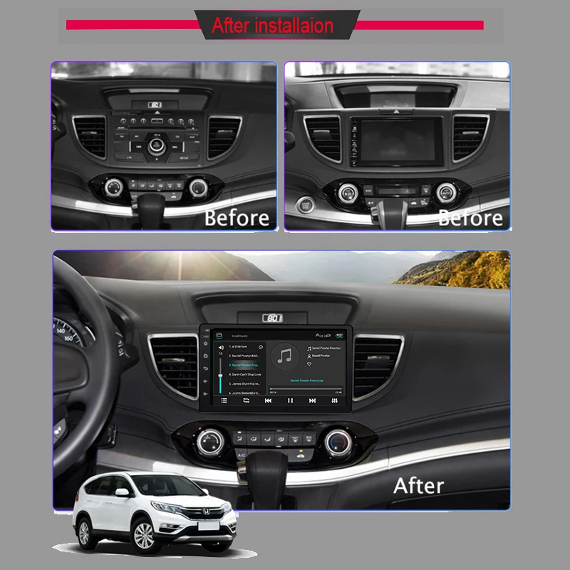 Сенсорный экран Android 2 Гб ОЗУ 32 ПЗУ автомобильный dvd плеер gps навигация для HONDA CRV 2012