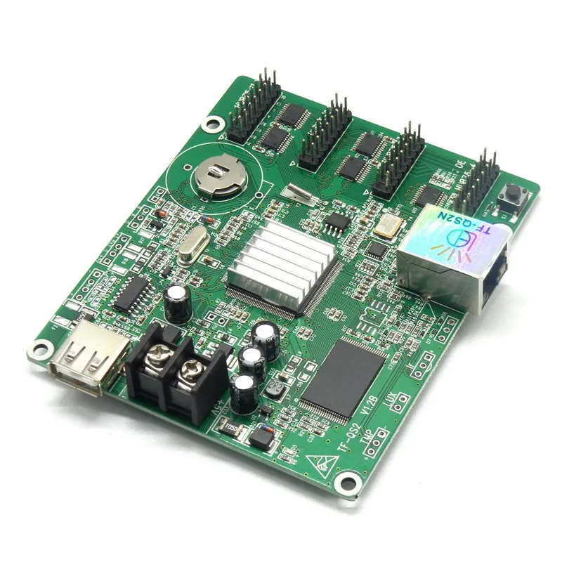 TF-QS2N red USB completo color asíncrono de control led tarjeta 512x64 píxeles controlador de panta