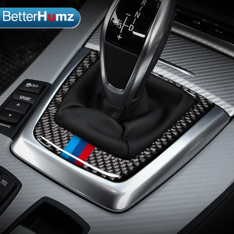 

Car accessories Carbon fiber Gear Shift Panel Cover Gearshift Shifter Trim Sticker car styling For BMW Z4 E89 (2009-2015) Series
