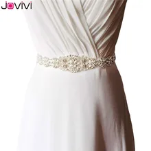 Jovivi 1 шт. женский свадебный пояс свадебные ленты Плетеный Стразы жемчуг лента для волос для невесты взрослый/торжественное платье украшение