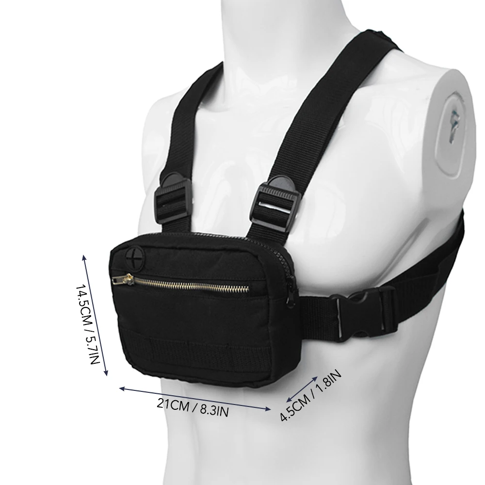 

Lixada Hunting Chest Rig Outdoor Tactical Vest Nylon military Vest chest rig Pack Pouch Holster Military Vest Shoulder Rig Men