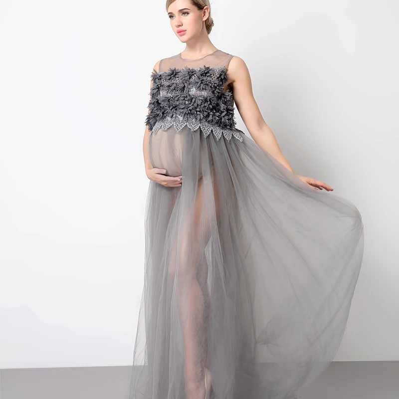 Maternity Photography Props Pregnancy Wear Party Evening Dresses Clothes Maternity Clothing For Photo Shoots Pregnant Dresses