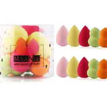 Случайный цвет! 10 шт. мини-косметический слоеный порошок косметические спонжи женский Макияж Основы красоты для макияжа инструменты аксессуары