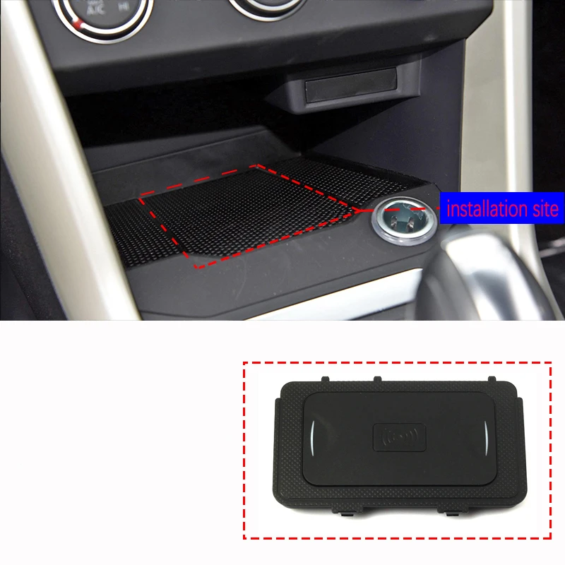  for Volkswagen VW T-ROC 2017 2018 QI Mobile phone wireless charging Car Accessories Nondestructive 