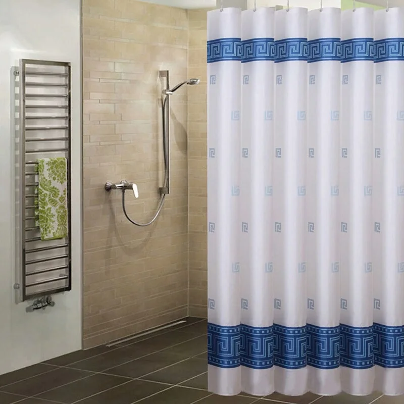 

TUEDIO Shower Curtains Polyester Fabric Europe 3D Waterfall Bath Scenery Waterproof Bathroom Curtain Cortinas Rings 180x180cm