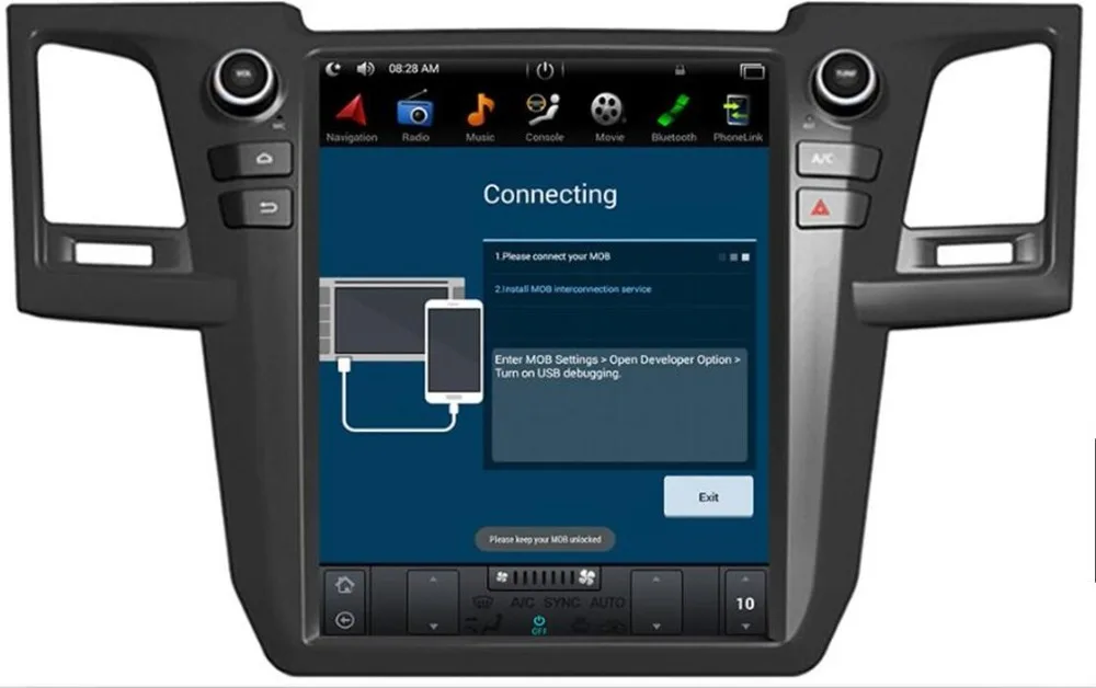 Top Pure 12.1"Tesla Android 7.1/6.0 Fit TOYOTA Fortuner/HILUX Revo 2010 2011 2012 2013 2014 2015 Car DVD Player Navigation GPS Radio 5