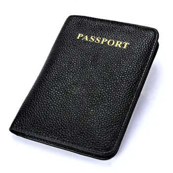 

High Quality Men Travel Passport Holder Cover Women Cow Leather ID Card Ticket Organizer Case RFID Credit Card Holder j40