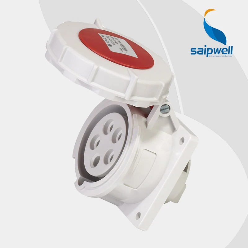 

Wholesale Saipwell 5P (3P+N+E) 400V 16A EN / IEC 60309-2 proof ip67 industrial socket waterproof socket outlet SP228