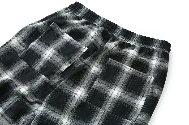 Side Ribbon Plaid Pants 14