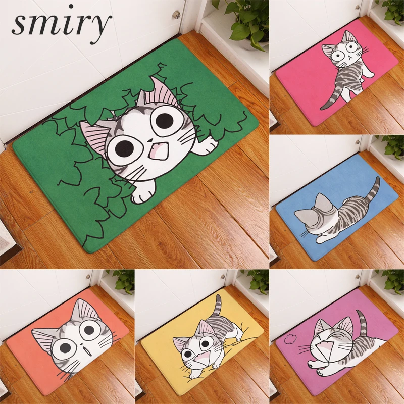 Smiry non slip commercial door mats for entrance door large water absorption cute funny sweet