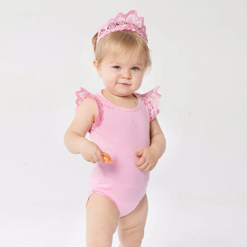 Puseky Newborn Infant Baby Girl Clothing Tops Jumpsuit Bodysuit
