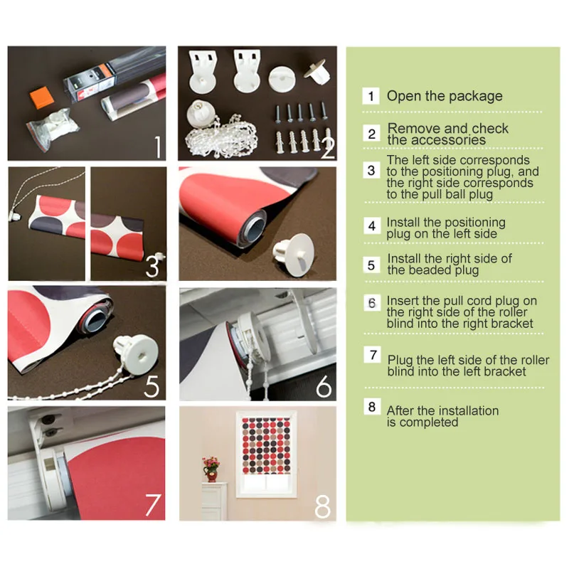 Accesorios de cortina de cadena de cuentas para decoración del hogar, accesorios para ventanas, accesorios, soporte para persianas de 25mm Accesorios de cortina de cadena de cuentas para decoración del hogar, accesorios para ventanas, accesorios, soporte para persianas de 25mm