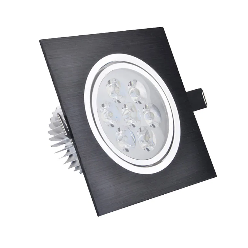 

wholesale led lamp 5W 7W 20pcs/lot led downlight110v120v220v230v240v warm/day/cold white red green blue black silver spot led