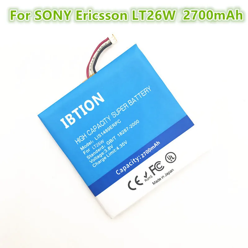 IBTION 2700 мАч LIS1489ERPC батарея для SONY Ericsson Xperia Acro S LT26w LT26 телефон | Мобильные телефоны и
