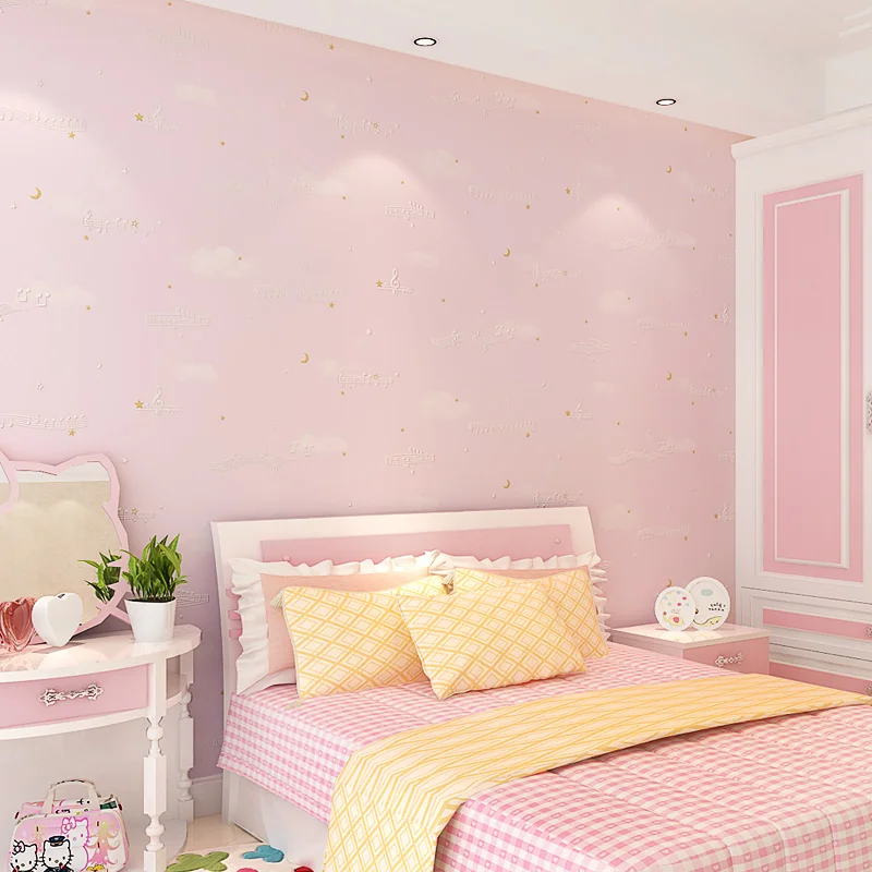 Home Improvement Music Note Children Wallpaper Roll Blue Beige Pink Home Improvement Music Note Children Wallpaper Roll Blue Beige Pink Wall Paper For Kids Bedroom Non Woven Boys Contact In Wallpapers From