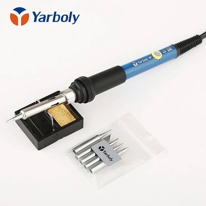 

Adjustable Temperature Electrical Soldering Iron Hand Welding Rework Repair Tool Soldering Gun With Soldering Iron Stand tips