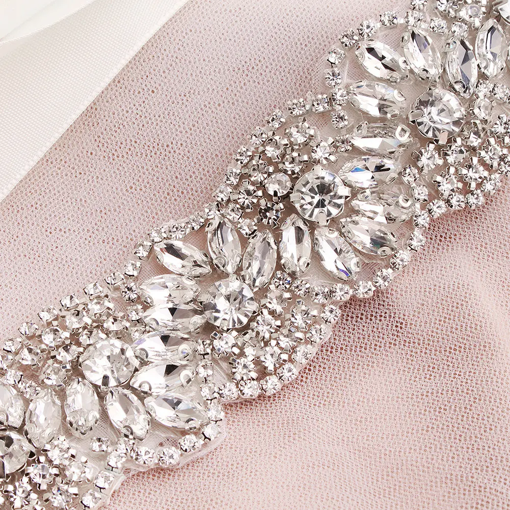 Новейшее модное серебристое свадебное платье с поясом из сплава для женщин Свадебные аксессуары для невесты