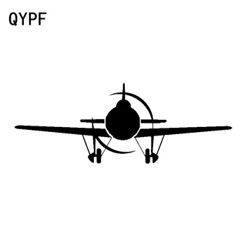 

QYPF 17.5cm*6.6cm Translucent Propeller Bending Roll Of New Tide Sentiment Plane Vinyl Car Sticker Decal Style C18-0740