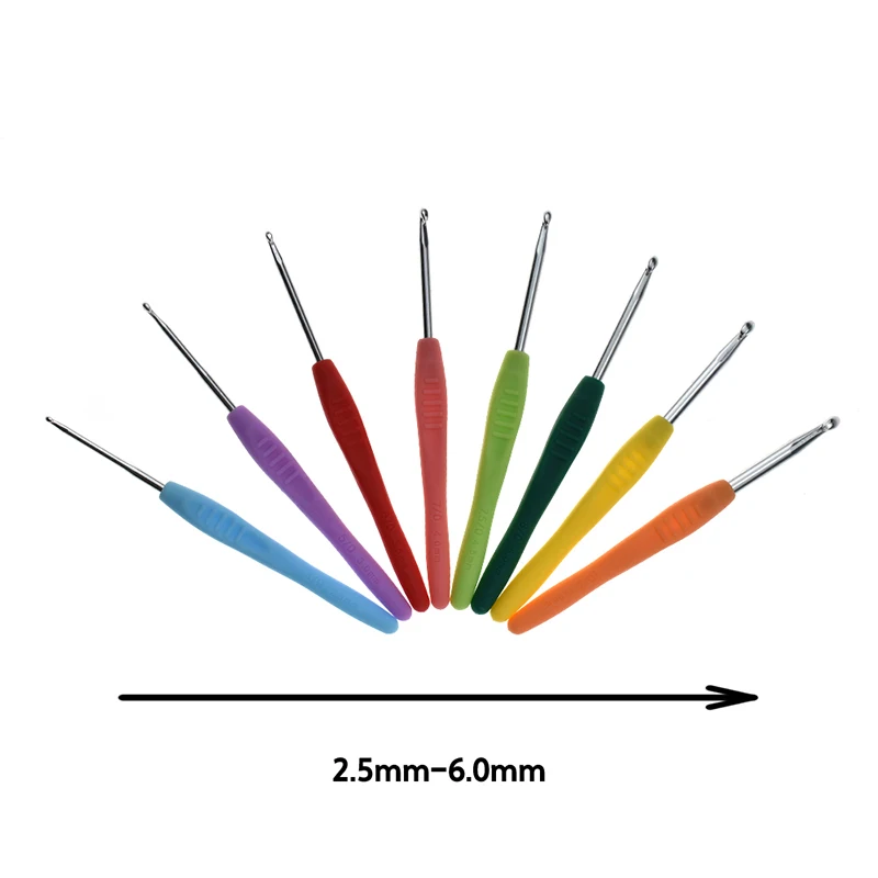 Fashion 2.5mm-6.0mm Mix Size Household Craft Crochet Hook Knitting Needles Weave Women DIY Craft Loom Tools Accessories For Wife (1)
