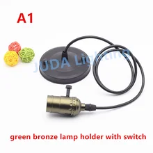 110 мм, установка на потолке навес Винтаж Эдисон лампы Комплект шнуров E27 E26 патрон для лампы с выключателем для Светодиодная лампа для люстры подвесные светильники