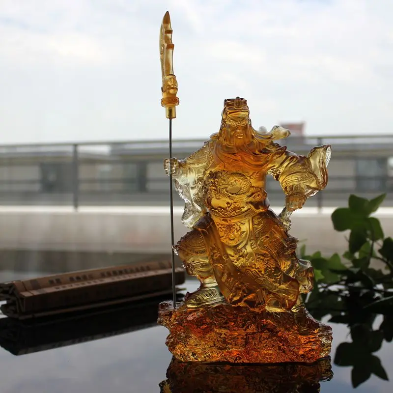Подлинный глазированный Декор Wu Sheng Guan на заказ светлая Цветная глазурь деловое