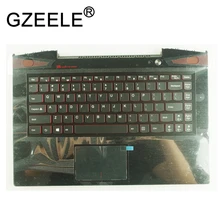 GZEELE для Lenovo IdeaPad y40-70 Y40-70AM Y40-70AT Y40-70AT-IFI palmrest верхний регистр клавиатура ободок с тачпадом US версия
