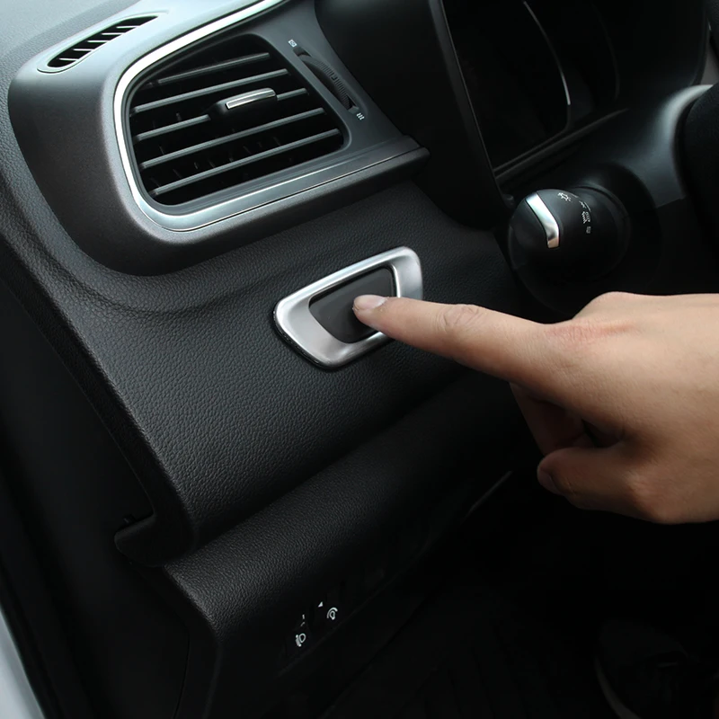 

For Renault Kadjar 2016 2017 2018 ABS Matte Car ECO Switch Button LHD Cover Trim accessories 1pcs