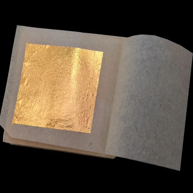 30 sheets real gold leaf 4 33 x 4 33cm 24k pure genuine gold leaf real gold leaf sheets