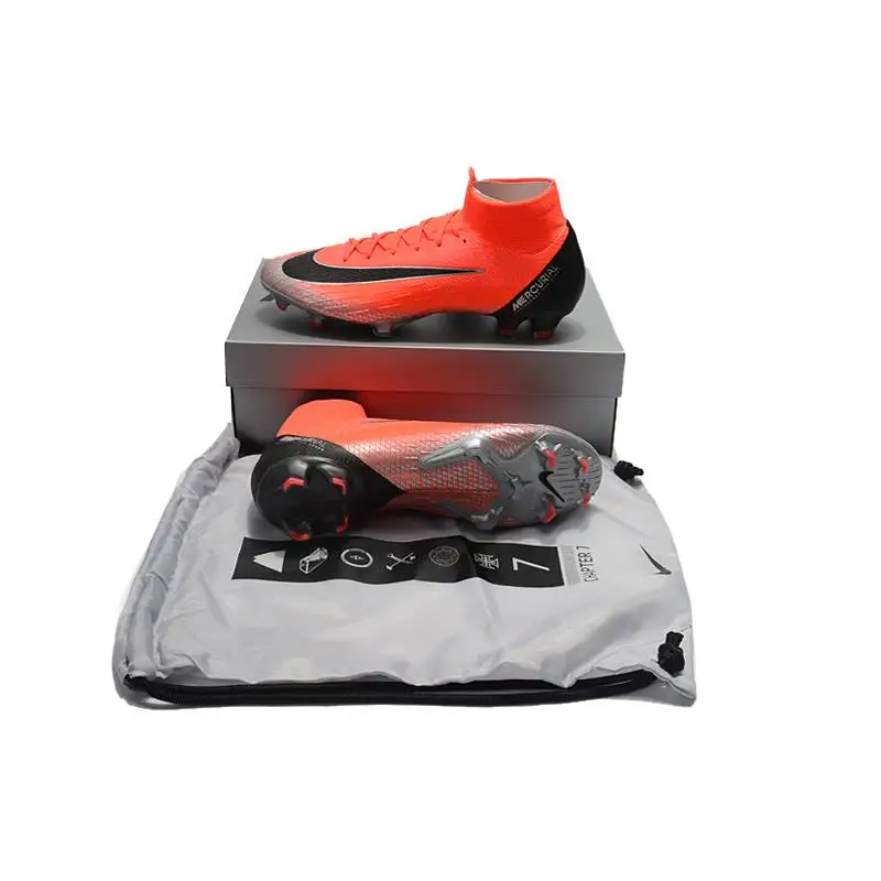 

Nike Mercurial Superfly VI Elite CR7 FG35-45 Men Football Boots Green Men Soccer Shoes Nike Soccer Shoes Men Sneakers Orange