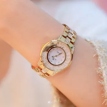 

New hot-selling watch high-end link dial movable rhinestones without digital scale female watch Fashion & Casual Chronograph