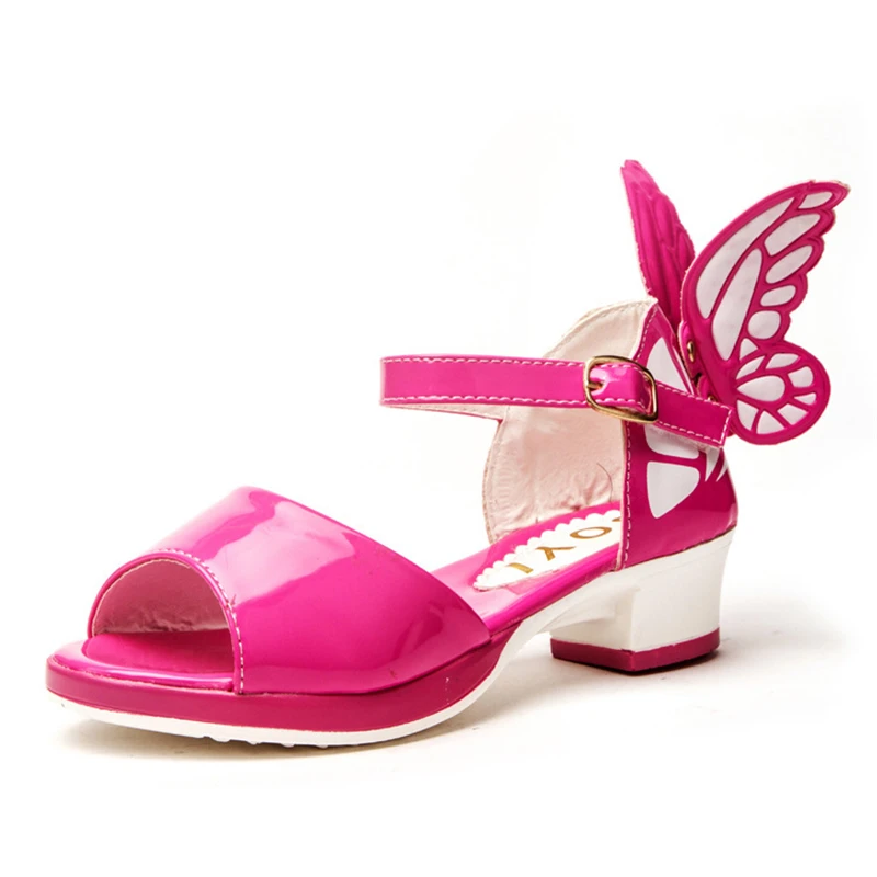 Kinderschoenen Zomer Meisjes Sandalen Hoge Hakken Kinderen Boog Open Teen  Mode Sandalen met Hak Peuter Meisjes PU Schoenen|girls fashion  sandals|girls sandalsshoes summer girl - AliExpress