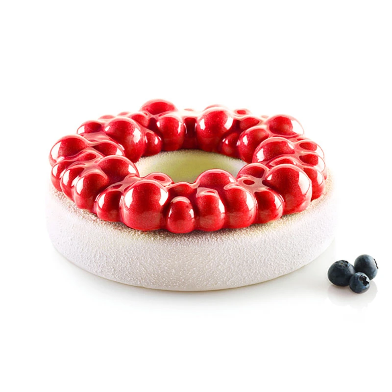 

Silicone Mold Cherry Bubble Crown For Cake Decorating Tools Desserts 3D Cakes Mould Kitchen DIY Baking Bakeware Mousse Brownie