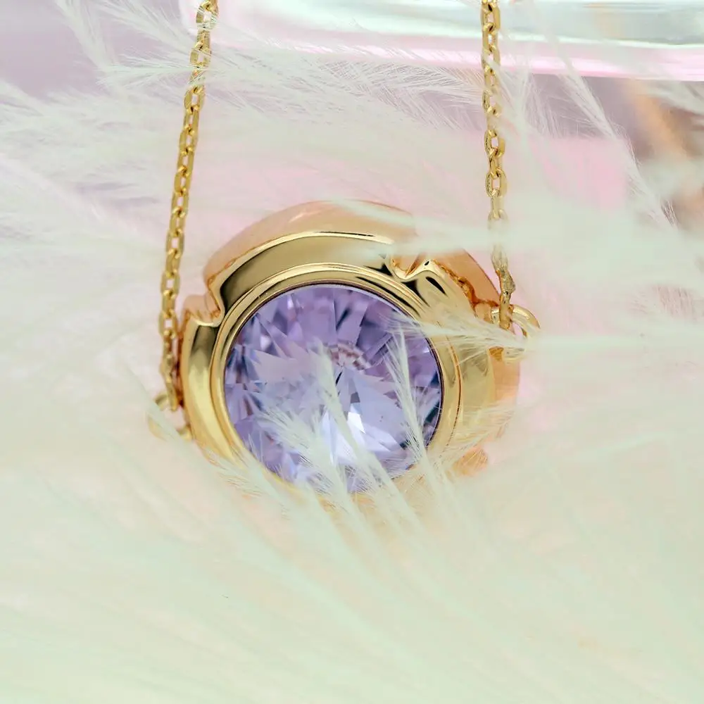 Niumike Женское Ожерелье Подвеска украшенная кристаллами от Swarovski ожерелье на День святого Валентина подарочная упаковка посылка