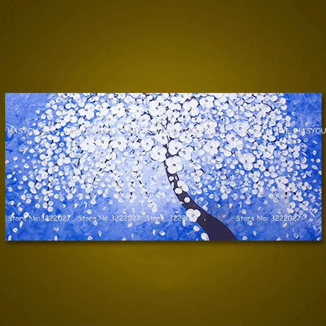 Unframed-Romantic-White-Flower-Tree-Modern-Picture-Abstract-Palette-Knife-Painting-Wall-Art-Hand-Painted-Wedding.jpg_640x640