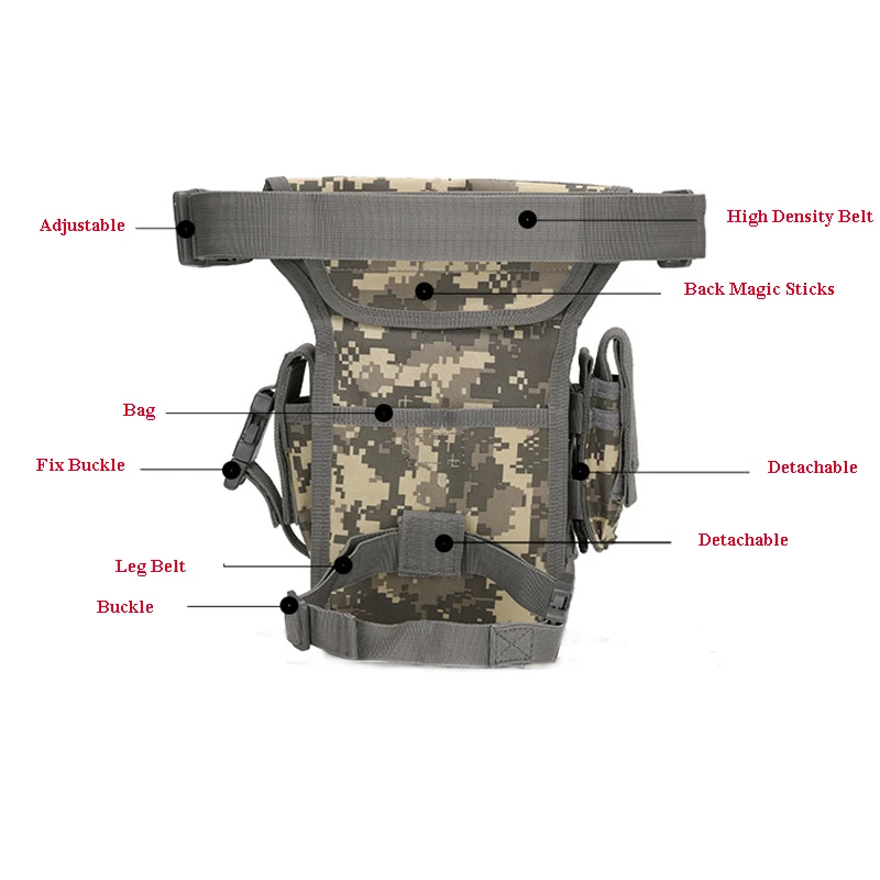 Военная Тактическая Сумка для ног, поясная сумка на бедро, 1000D нейлоновые Охотничьи аксессуары, Сумка Для Путешествий, Походов, Кемпинга, велоспорта, сумка для ног