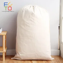 

75cm x 48cm Canvas Drawstring Laundry Bag Toy Dirty Clothes Home Storage Drawstring Bag Washing Basket Bin Santa Sack