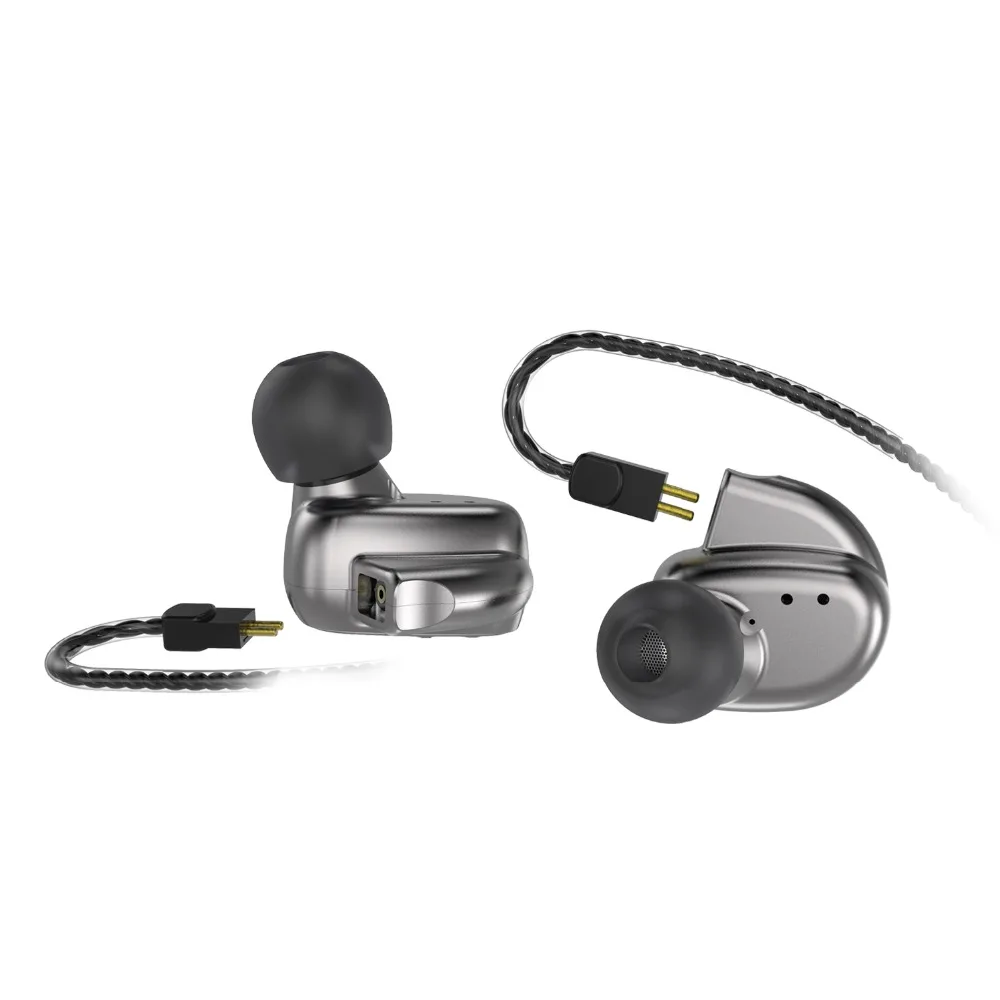 BQEYZ KC2 2DD + 2BA затычки для ушей в ухо металлический механизм 2PIN 0 78 альтернативный