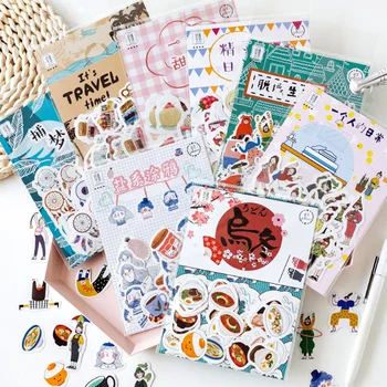 

45pcs/pack Kawaii Japan Decorative Stickers Scrapbooking Stick Label Diary Stationery Album Stickers