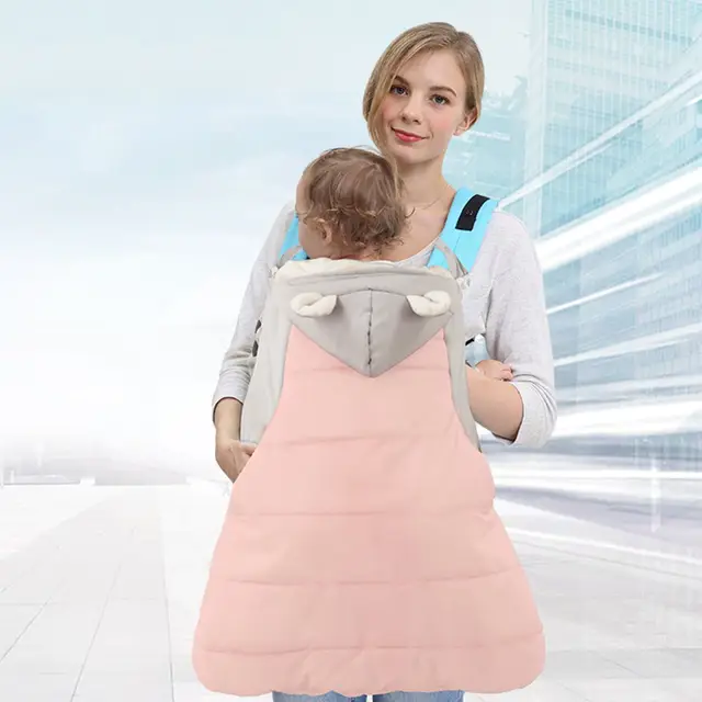 pink velvet baby carrier