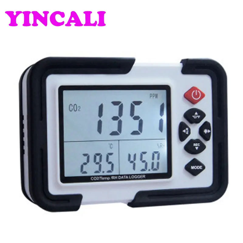 

Hot Sale 10 Pieces/lot Carbon Dioxide Detector HT-2000 CO2 Monitor Detector Meanwhile Show Temperature Relative Humidity Tester