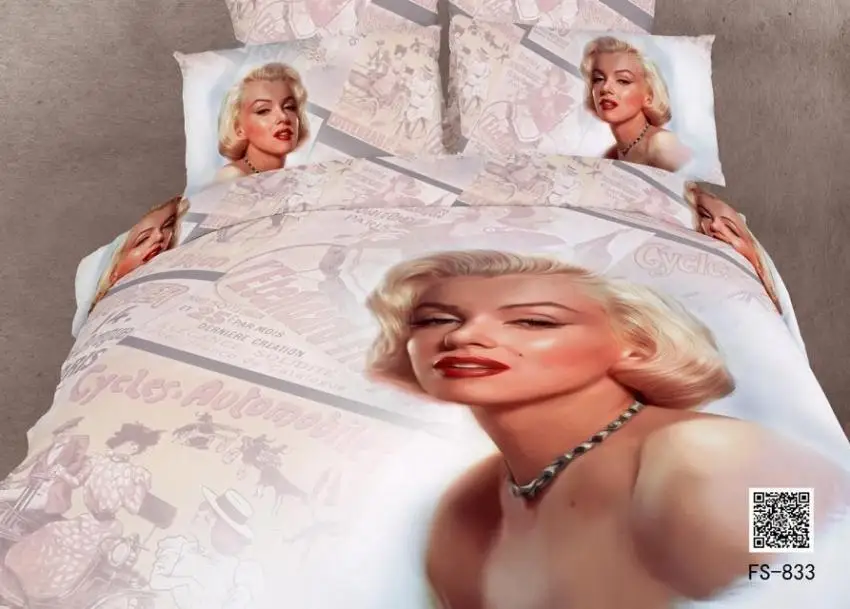 3d Marilyn Monroe Bedding Comforter Sets Bedroom Sets For Queen Size