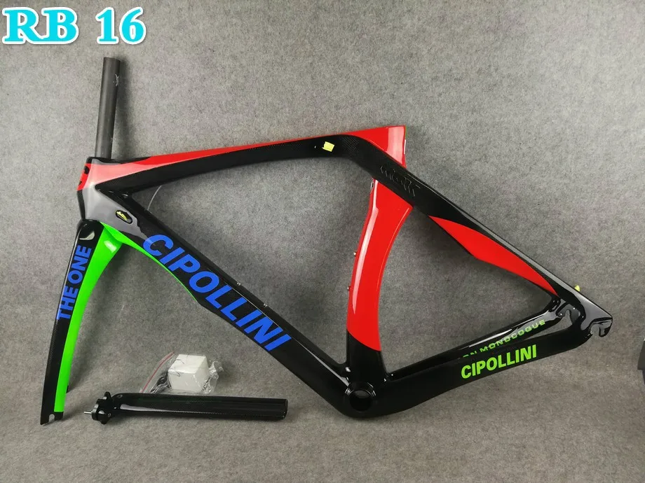 Discount 2018 Cipollini RB1K THE ONE Naked Matte Rahmenset Road Bicycle Glossy Full Carbon Road Frameset Complete Carbon Frame Silver 29