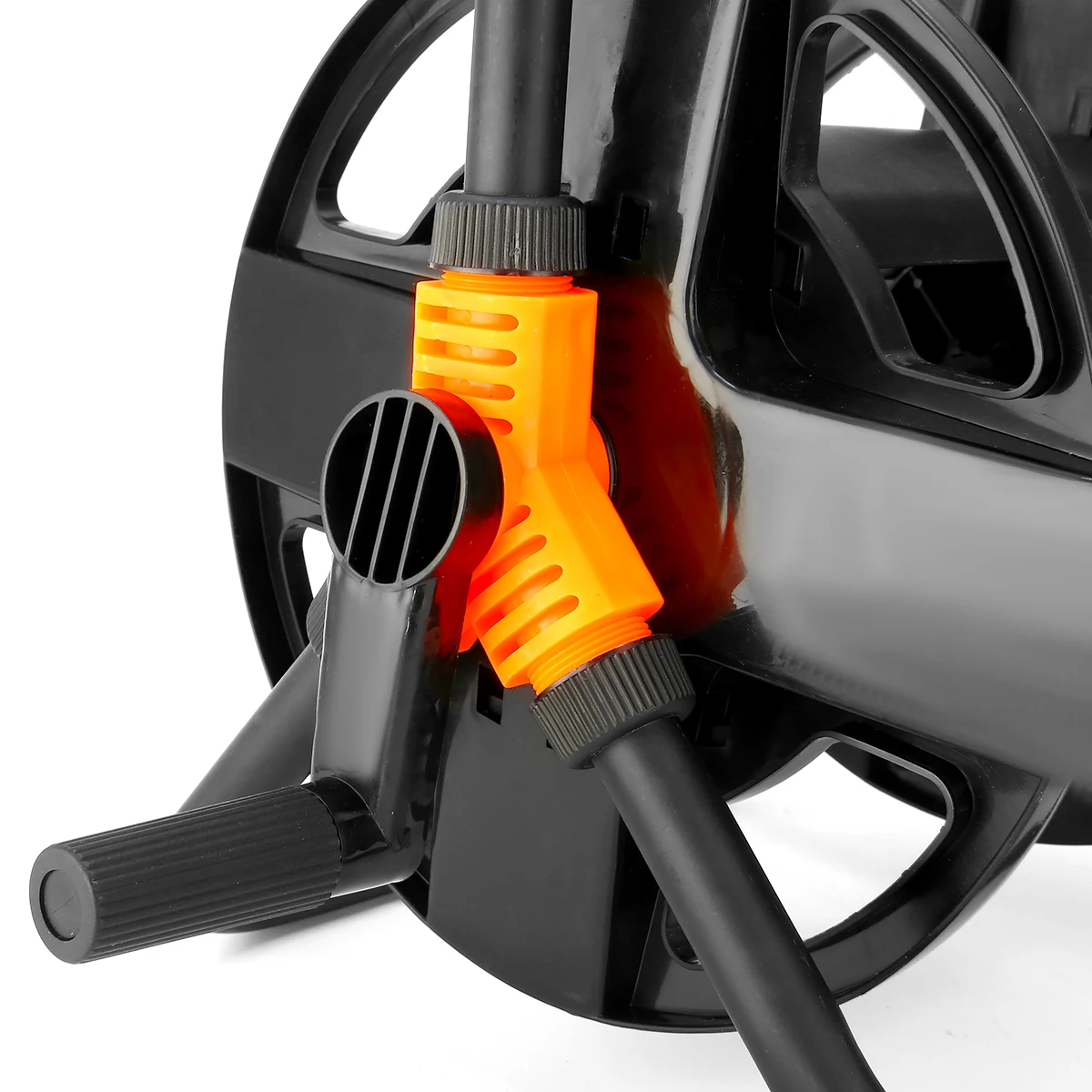Portable Hoses Reel Holder Garden Wall Mount Cart Water Pipe Storage Car Washer Pipe Exclude Winding Tool Rack Holder