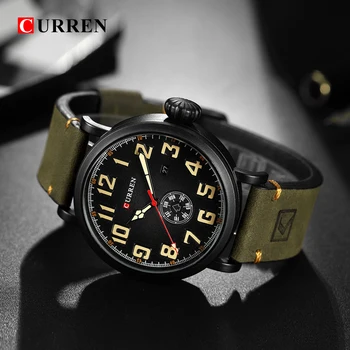 

Curren 8283 Army Military Quartz Mens Watches Top Brand Luxury Leather Men Watch Casual Sport Male Clock Watch Relogio Masculino