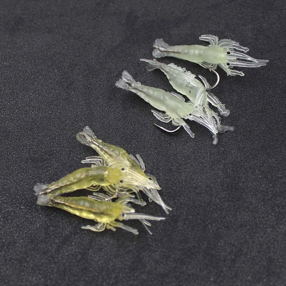 

3Pcs/Lot Pesca Shrimp Fishing Lures Soft Prawn Shrimp 4cm Artificial Shrimp Lures Fishing Baits Pike Fishing Accessories