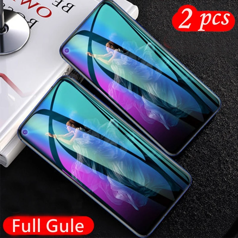 

2 Packs Full Cover Tempered Glass Screen Protector For Huawei honor 20 Pro 9H Anti Scratch Safety Glass For Huawei honor 20