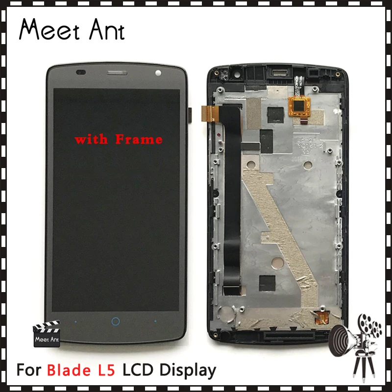 High Quality 5.0'' For ZTE Blade L5 and Plus LCD Display Screen With Touch Digitizer Assembly|Экраны для мобильных
