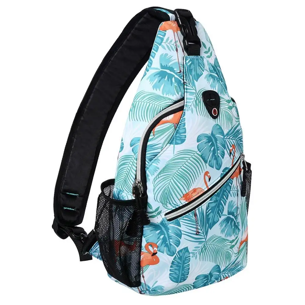 MOSISO, новинка, сумка на плечо для женщин, нагрудная сумка, с принтом, поясная сумка, женские сумки-мессенджеры, для путешествий, пеших прогулок, сумка для мобильного телефона - Цвет: Flamingo