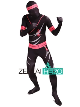 

Free Shipping DHL New Printing Ninja Costume Dyeing Lycra Spandex Zentai Suit Cosplay Halloween Events Costume YWYS05